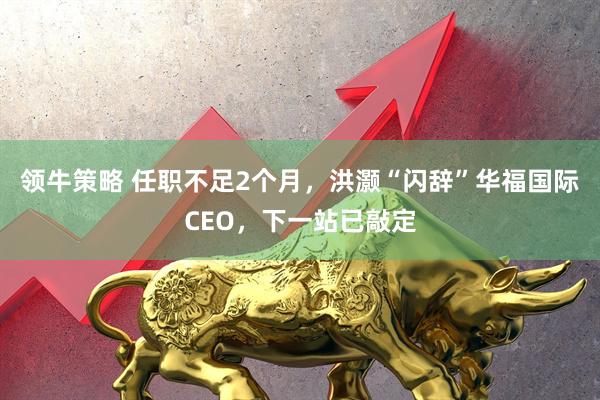 领牛策略 任职不足2个月，洪灏“闪辞”华福国际CEO，下一站已敲定